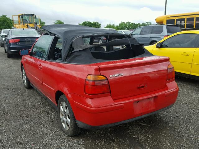 3VWDC21V12M807235 - 2002 VOLKSWAGEN CABRIO GLX 红色 照片 3