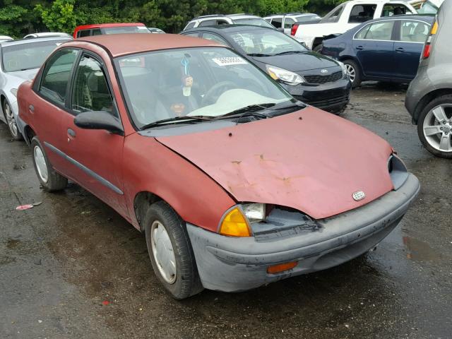 2C1MR5298T6724138 - 1996 GEO METRO BASE BURGUNDY photo 1