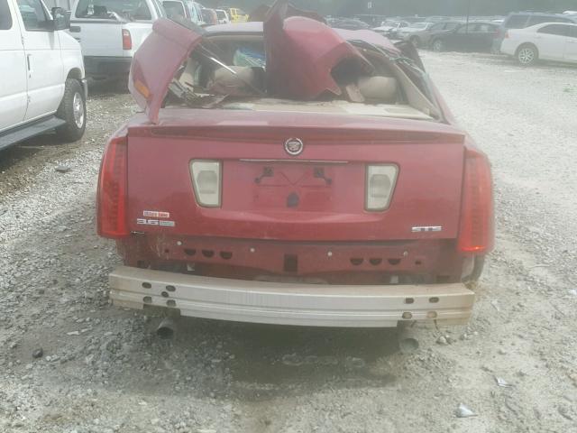 1G6DK67V480181523 - 2008 CADILLAC STS RED photo 9