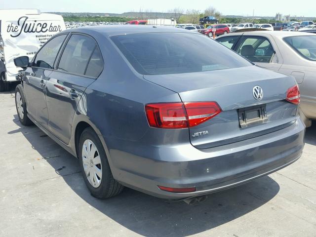 3VW1K7AJ9FM312898 - 2015 VOLKSWAGEN JETTA BASE 石墨色 照片 3