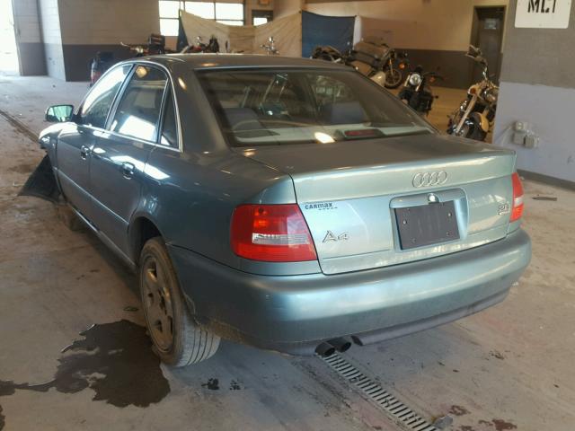 WAUED28D8XA242517 - 1999 AUDI A4 2.8 QUA BLUE photo 3