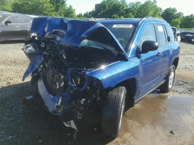 1J4FF47B29D113360 - 2009 JEEP COMPASS SP BLUE photo 2