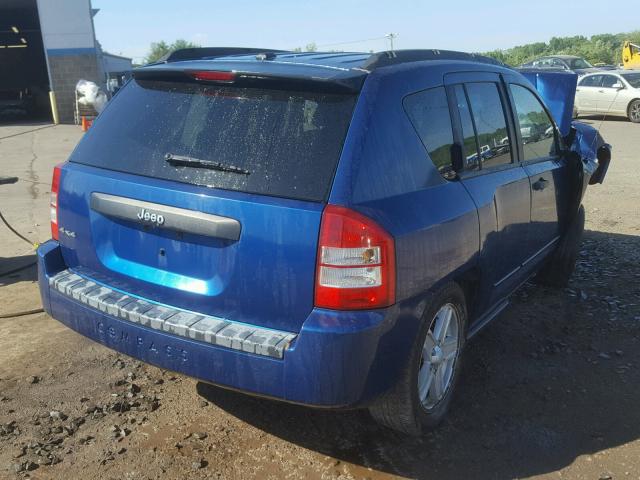 1J4FF47B29D113360 - 2009 JEEP COMPASS SP BLUE photo 4