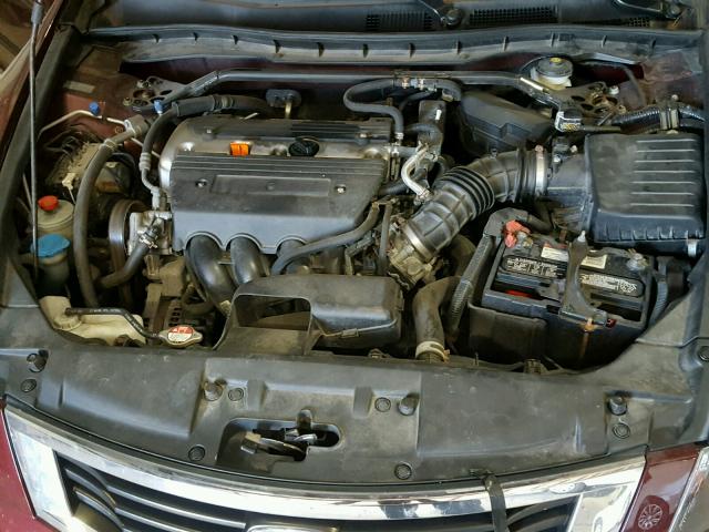 1HGCP26869A042148 - 2009 HONDA ACCORD EXL MAROON photo 7