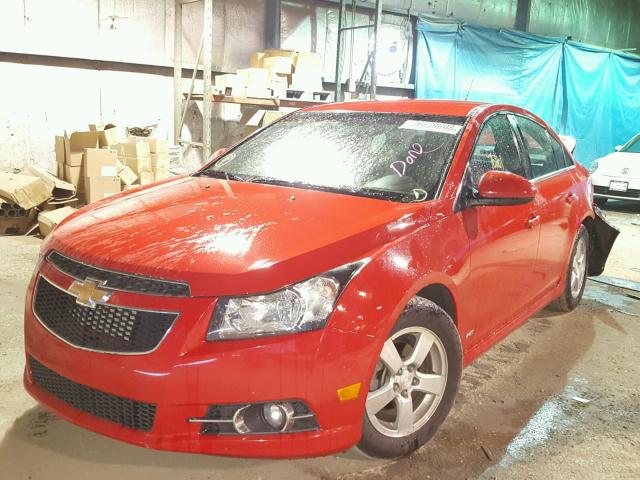 1G1PF5SC8C7266128 - 2012 CHEVROLET CRUZE LT RED photo 2