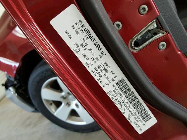 1D7RV1GT7BS542241 - 2011 DODGE RAM 1500 RED photo 10