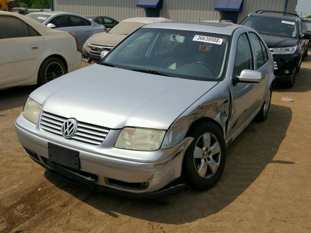 3VWSK69M93M132734 - 2003 VOLKSWAGEN JETTA GLS SILVER photo 2