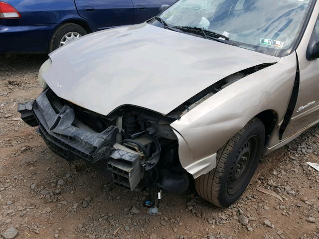 1G2JB524217104143 - 2001 PONTIAC SUNFIRE SE BEIGE photo 9