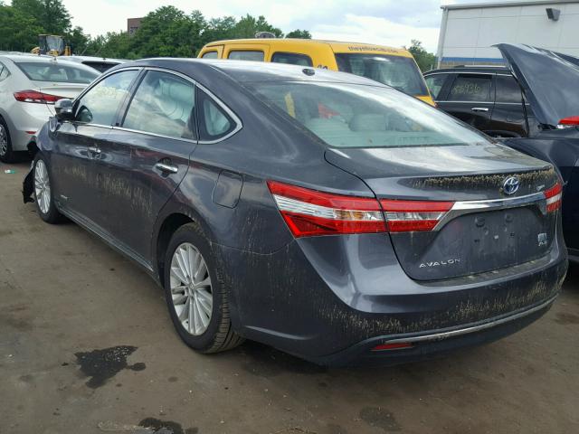 4T1BD1EB4FU041600 - 2015 TOYOTA AVALON HYB BLACK photo 3