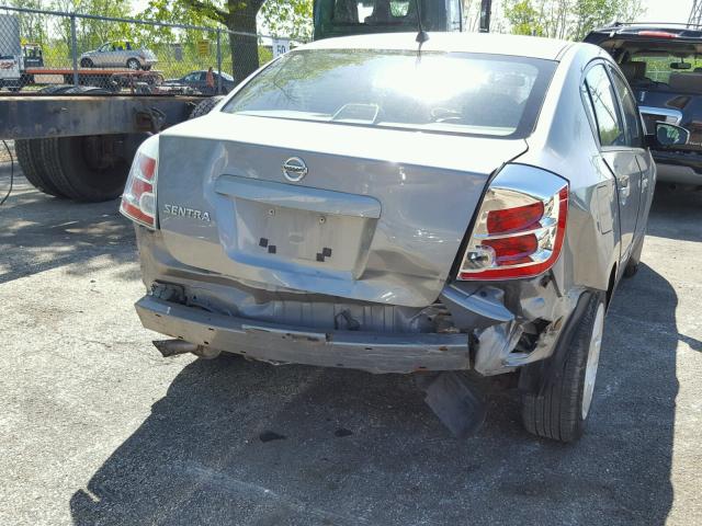 3N1AB61E28L729291 - 2008 NISSAN SENTRA 2.0 GRAY photo 9