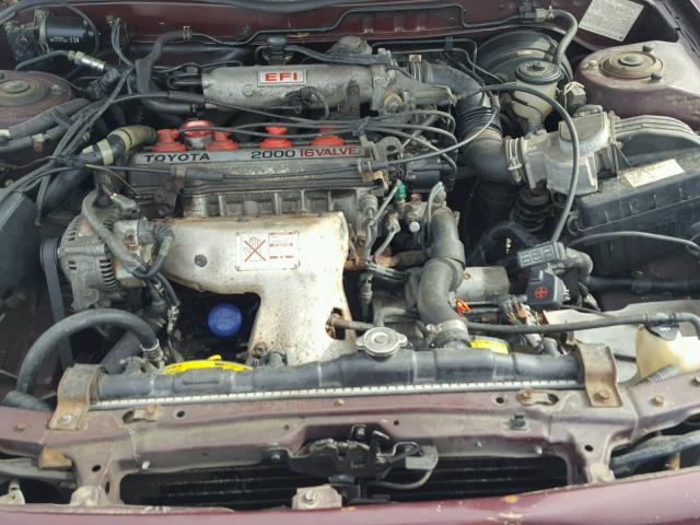 JT2SV21W5M0368486 - 1991 TOYOTA CAMRY DLX 勃艮第红 照片 7
