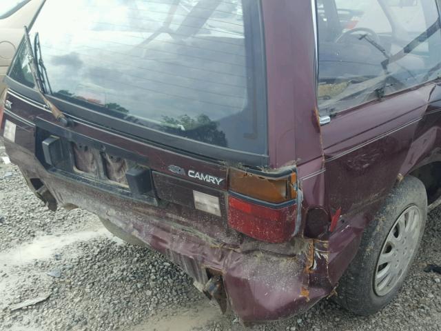 JT2SV21W5M0368486 - 1991 TOYOTA CAMRY DLX BURGUNDY photo 9