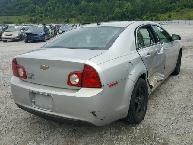 1G1ZB5EB4AF276410 - 2010 CHEVROLET MALIBU LS SILVER photo 4