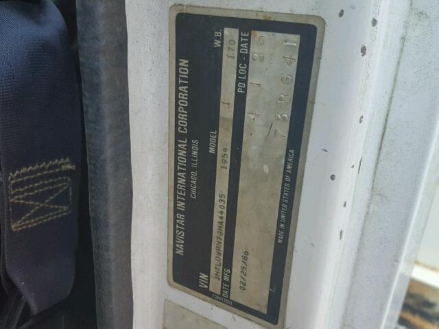 1HTLDWPN7GHA44035 - 1986 INTERNATIONAL S-SERIES 1 白色 照片 10