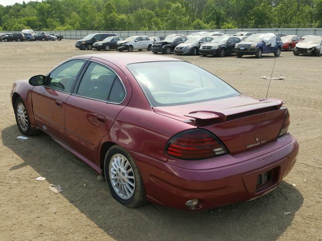 1G2NE52E15M217929 - 2005 PONTIAC GRAND AM S 红色 照片 3