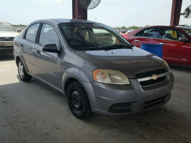 KL1TD56E09B313902 - 2009 CHEVROLET AVEO LS GRAY photo 1
