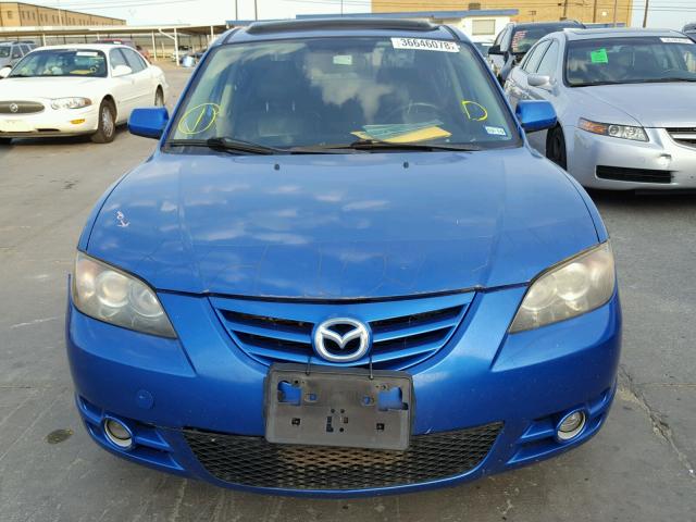 JM1BK323861490606 - 2006 MAZDA 3 S BLUE photo 9