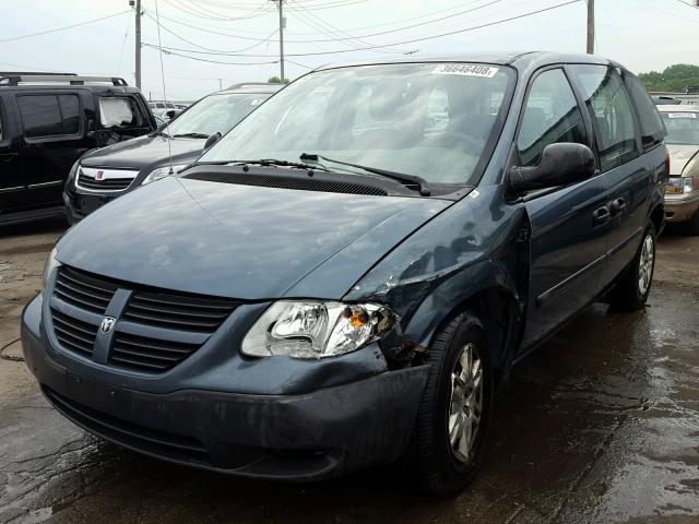 1D4GP25R56B637513 - 2006 DODGE CARAVAN SE BLUE photo 2