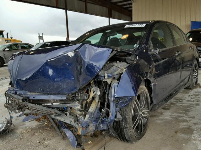 1HGCR2F52GA206234 - 2016 HONDA ACCORD BLUE photo 2