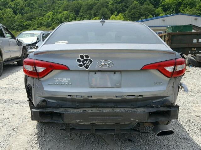 5NPE24AA0FH128636 - 2015 HYUNDAI SONATA ECO GRAY photo 9