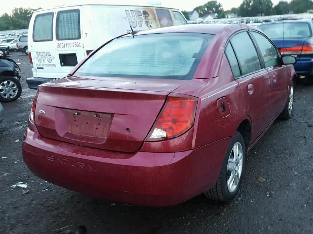 1G8AJ55F67Z127945 - 2007 SATURN ION LEVEL RED photo 4