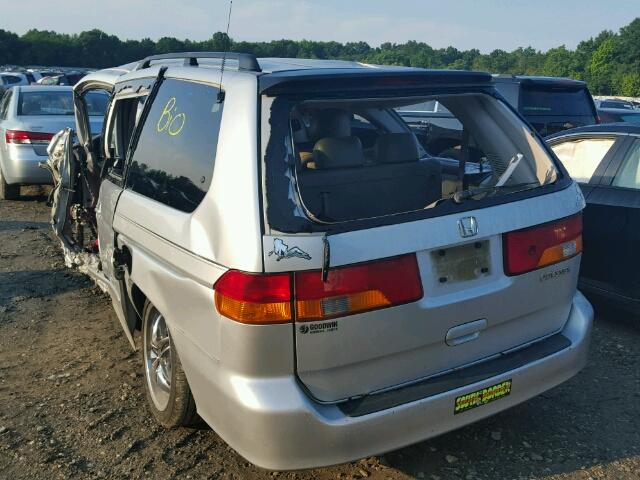 5FNRL18083B084888 - 2003 HONDA ODYSSEY EX SILVER photo 3