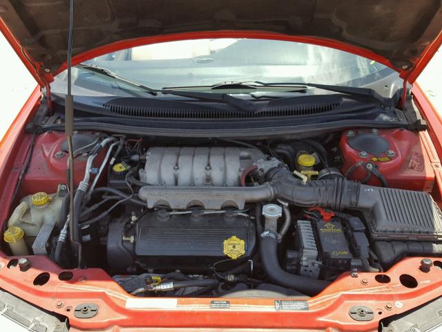 3C3EL45H1VT603136 - 1997 CHRYSLER SEBRING JX RED photo 7