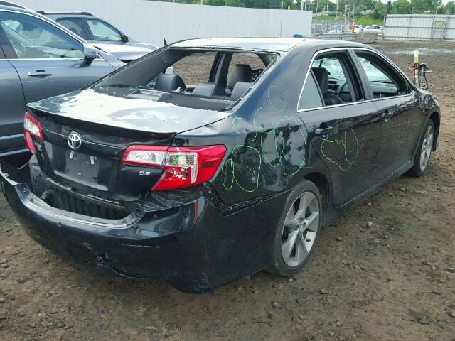 4T1BF1FKXEU837789 - 2014 TOYOTA CAMRY L BLACK photo 4