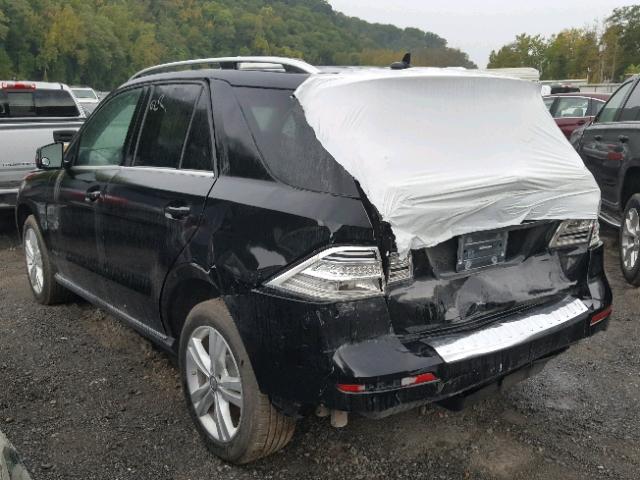 4JGDA2EB9EA347490 - 2014 MERCEDES-BENZ ML 350 BLU BLACK photo 3