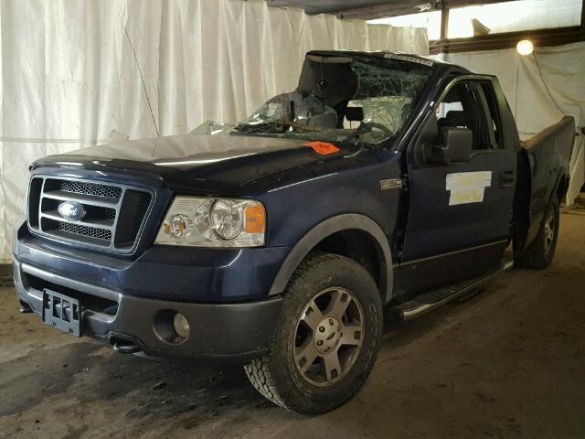 1FTPX14V57FA41320 - 2007 FORD F150 BLUE photo 2