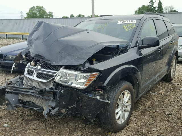 3C4PDCBG8DT588480 - 2013 DODGE JOURNEY SX BLACK photo 2