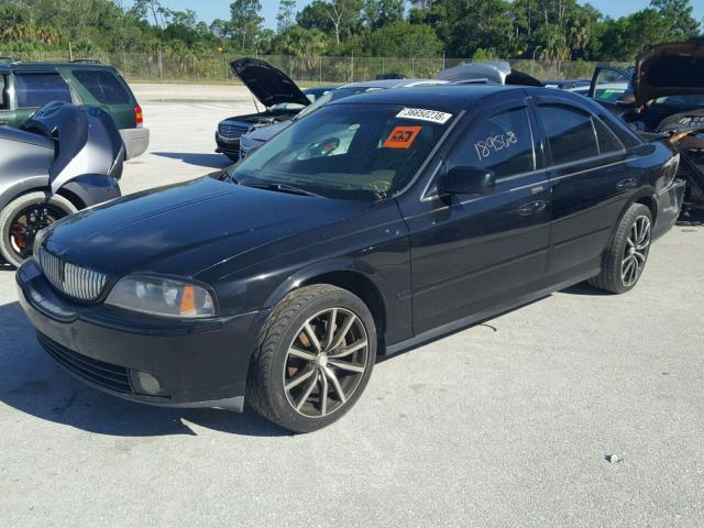 1LNHM86S15Y619886 - 2005 LINCOLN LS BLACK photo 2