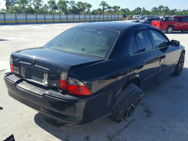 1LNHM86S15Y619886 - 2005 LINCOLN LS BLACK photo 4