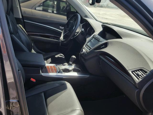 5FRYD4H63FB004589 - 2015 ACURA MDX TECHNO GRAY photo 5