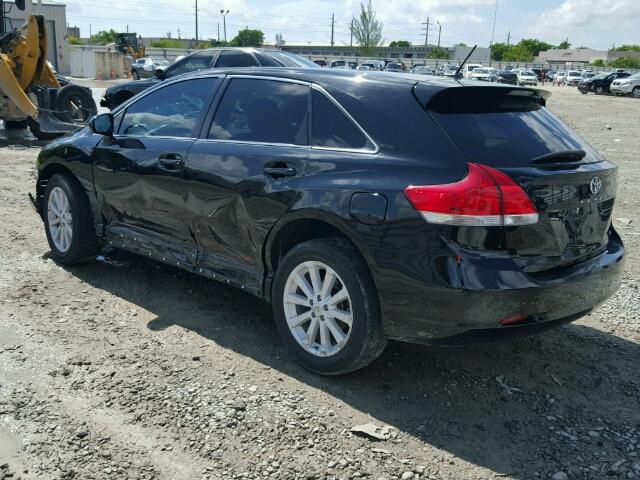 4T3ZA3BB3CU060066 - 2012 TOYOTA VENZA LE BLACK photo 3