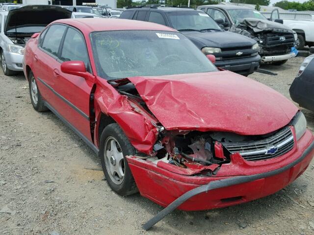 2G1WF52K049463314 - 2004 CHEVROLET IMPALA RED photo 1