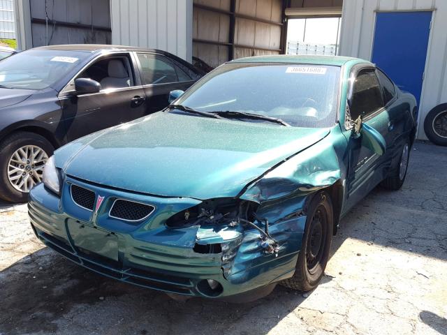 1G2NE12T6XM815444 - 1999 PONTIAC GRAND AM S 绿色 照片 2