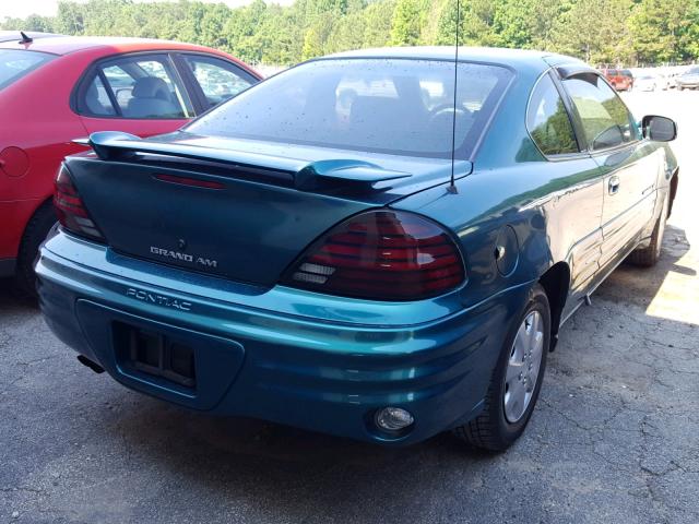 1G2NE12T6XM815444 - 1999 PONTIAC GRAND AM S 绿色 照片 4