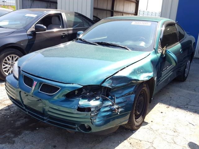 1G2NE12T6XM815444 - 1999 PONTIAC GRAND AM S 绿色 照片 9
