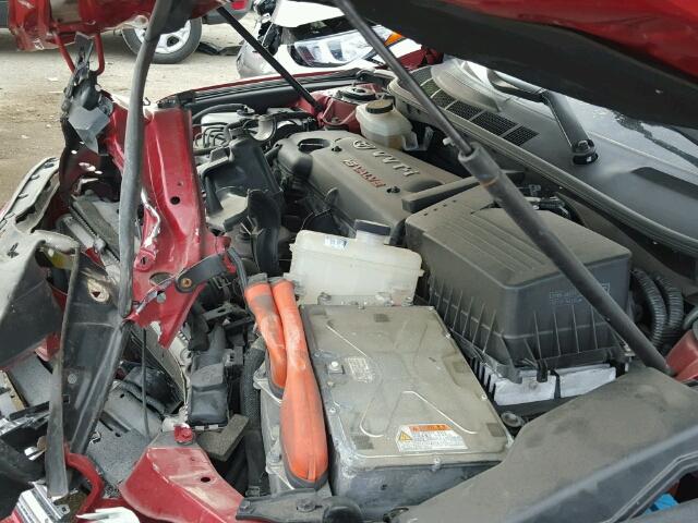 4T1BB46K19U110592 - 2009 TOYOTA CAMRY RED photo 7