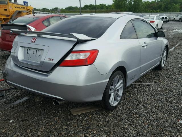 2HGFG21578H705589 - 2008 HONDA CIVIC SI SILVER photo 4