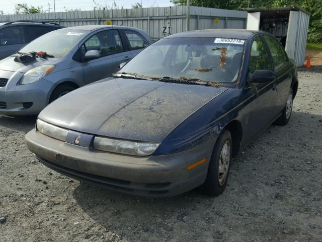 1G8ZF5284XZ336174 - 1999 SATURN SL BLUE photo 2