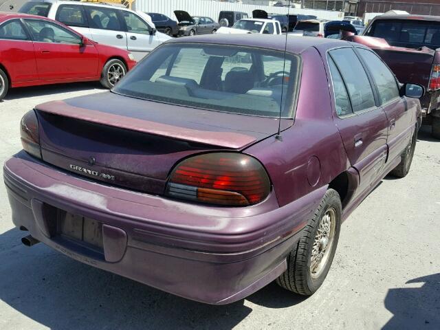 1G2NE52T9TM516340 - 1996 PONTIAC GRAND AM S RED photo 4