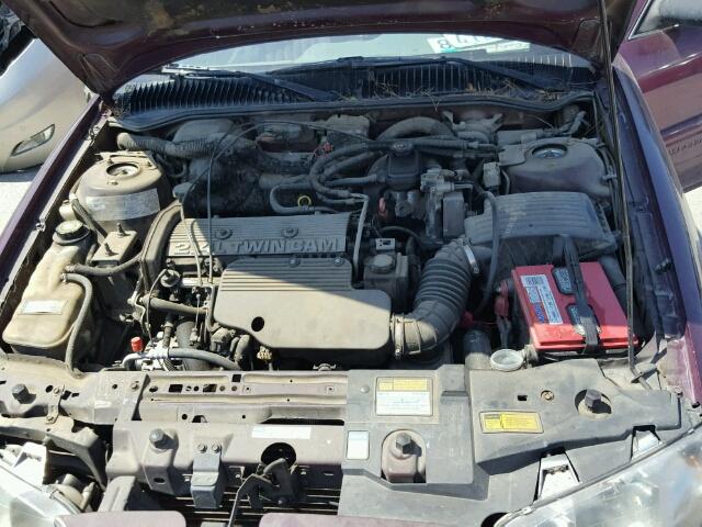 1G2NE52T9TM516340 - 1996 PONTIAC GRAND AM S RED photo 7