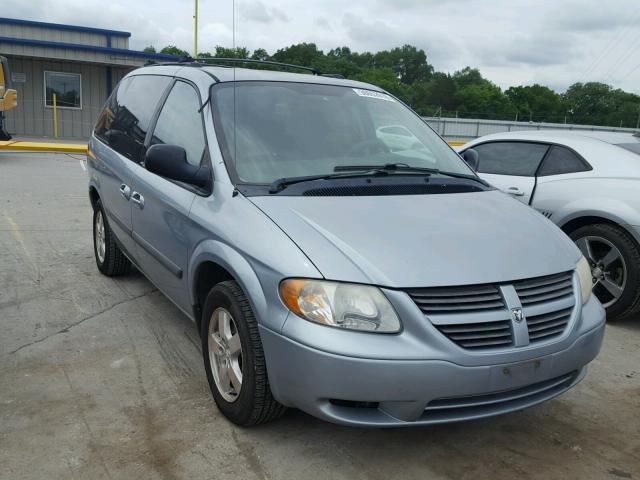 1D4GP45R76B500925 - 2006 DODGE CARAVAN SX BLUE photo 1