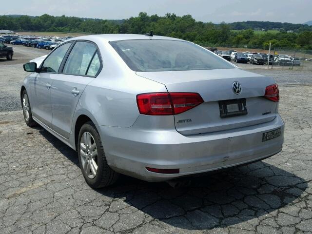 3VW2K7AJ4FM230856 - 2015 VOLKSWAGEN JETTA BASE SILVER photo 3