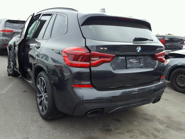 5UXTS3C5XJ0Y97036 - 2018 BMW X3 XDRIVE3 CHARCOAL photo 3