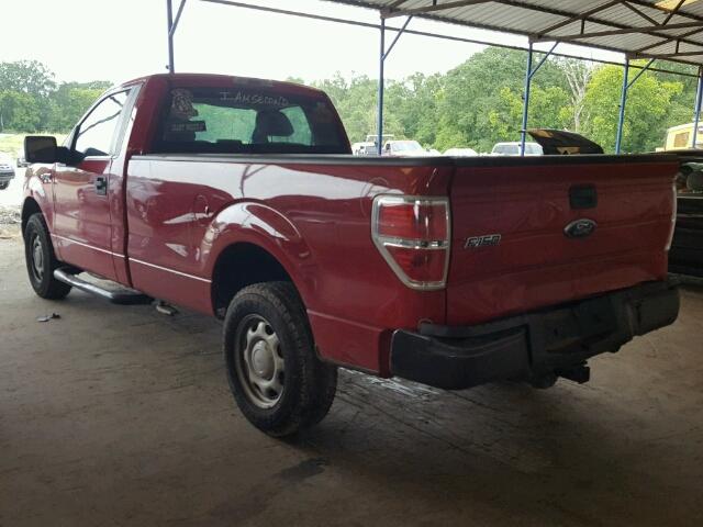 1FTMF1CW6AKA20426 - 2010 FORD F150 RED photo 3