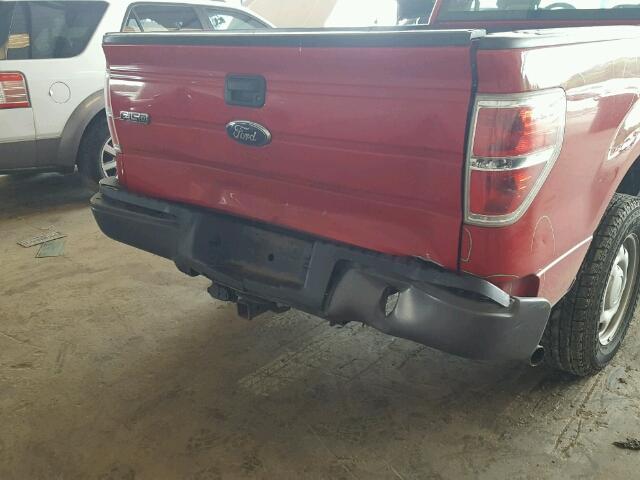 1FTMF1CW6AKA20426 - 2010 FORD F150 RED photo 9