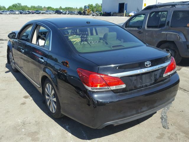 4T1BK3DB8BU416269 - 2011 TOYOTA AVALON BAS BLACK photo 3